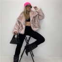 pelliccia foderata con bottoni luxe